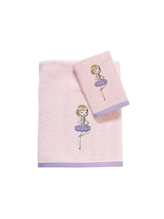 Das Home Set de prosoape pentru copii 2pcs Lilac, Pink De greutate 420gr/m²