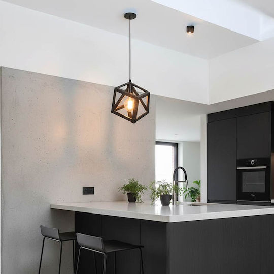 Pakketo Kibe Pendant Light Black 22x28cm