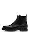Leather Black Boots Anatomical