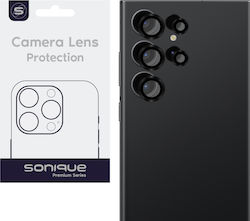 Sonique Προστασία Κάμερας Tempered Glass Μαύρο για το Galaxy S23 Ultra
