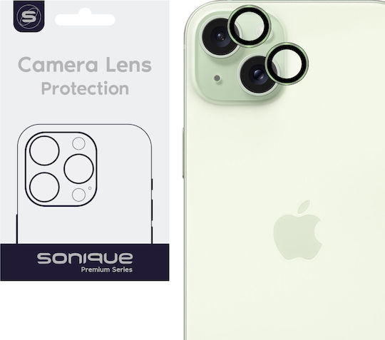 Sonique Kameraschutz Gehärtetes Glas Green für das iPhone 15, iPhone 15 Plus