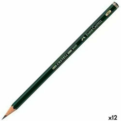 Faber-Castell 9000 Pencil 3H Gray 12pcs