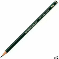 Faber-Castell 9000 Pencil 3B Gray 12pcs