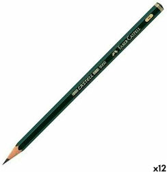 Faber-Castell 9000 Pencil H Gray 12pcs