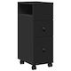 vidaXL Bathroom Cabinet L23xW33xH65cm Black