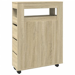vidaXL Ντουλάπι Μπάνιου 65x23x90cm Sonoma