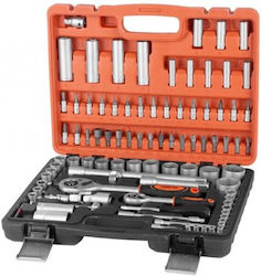 Strend Pro 239580 Set Cheie Tubulară cu Chei cu Clichet 1\4" 94 Bucăți Strend Pro 239580 Set Cheie Tubulară cu Chei cu Clichet 1\4" 94 Bucăți