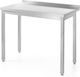 Wall-mounted Stainless Steel Kitchen Work Table Edge 80x60cm Hendi 811238