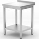 Wandmontierter Arbeitstisch Kantenregal Budget Line Stal 600 x 600 x 850 mm Hendi 817223