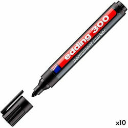 Edding 300 Markers Black 10pcs