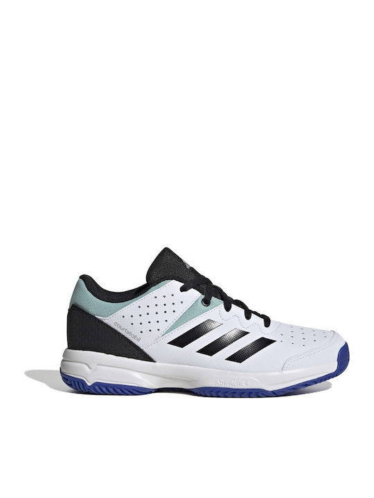 adidas Court Stabil Jr Βόλεϊ Cloud White / Core Black / Lucid Blue