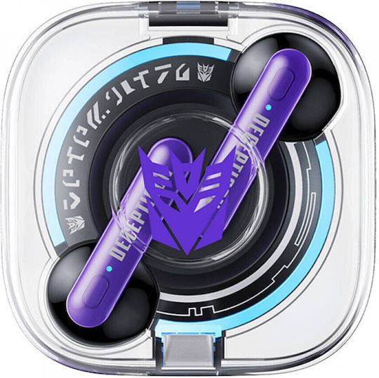 The Transformers TF-T03 In-ear Bluetooth Handsfree Căști cu Carcasă de Încărcare Violet