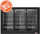 Lappas Kühlschrank Rückwandbar 330Es mit drei Türen H83.5xB133.5xT50.5cm
