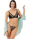 CottonHill Underwear Set with Bra & String Black