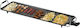 Електрически тепаняки грил Royalty Line RL-TP18210 1800W 70x23 см мраморно покритие с тавичка за масло черен