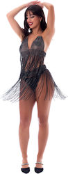 Fustă Metalică Beachwear Genesis Negru Usine Lingerie Mărime Unică Unisex Z276-1