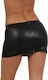 Soiemio Schwarzer Leder- und Latex-Outfit Rock