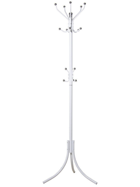 Alexandra House Living Coat Rack White 53x53x180cm