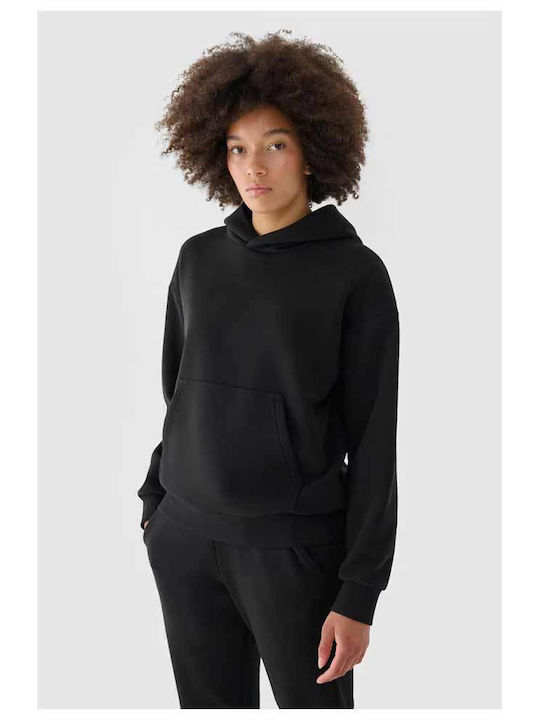 Women's Sweatshirt Hooded Black