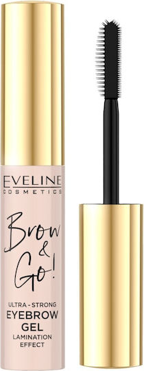 Gel ultrastrong pentru sprâncene Eveline Brow & Go 6 ml