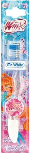 Mr. White Παιδική Οδοντόβουρτσα για 3+ Χρονών Λευκή