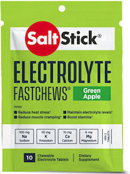 SaltStick Electrolyte Fastchews 100mg Măr verde 10 tablete masticabile