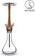 Wookah Hookah Smooth Walnut 64cm