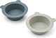 Liewood Kids Food Bowl Peony Made of Silicone Green Set of 2