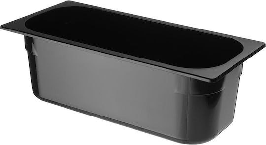 Recipient din policarbonat pentru înghețată 360x165x120mm Negru 5l Hendi 807033