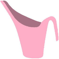 TnS Plastic Watering Can Pink