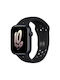 Black Sports Strap Ventilation Holes Apple Watch 45 Mm Series 8 Apple Watch Ultra 49 Mm Universal Size
