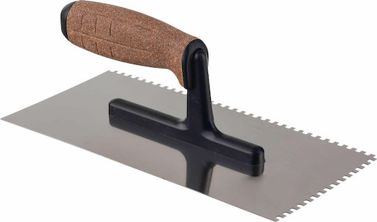 Awtools Metal Spatula 270mm Handle Cork On Polyamide Base Tooth 8