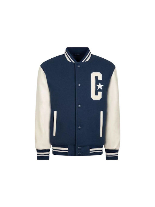 9cg132 bfk hero Converse Junior Varsity Mid Weight Jacket Navy Color Skroutz.gr