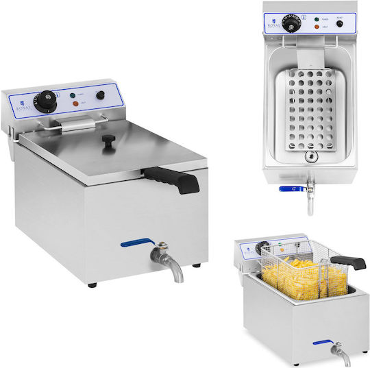 Professionelle Fritteuse Fisch Chips Hahn 3000W 17L Royal Catering RCEF 15E