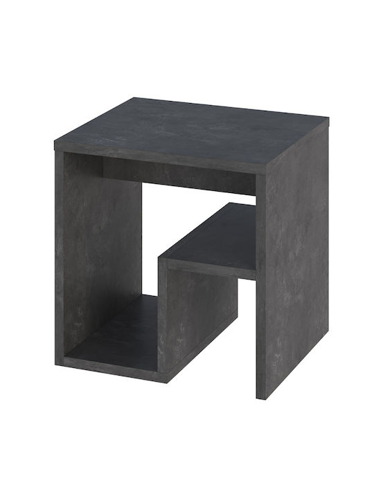 Rectangular Side Table Bon Grey Retro L40xW35xH40cm