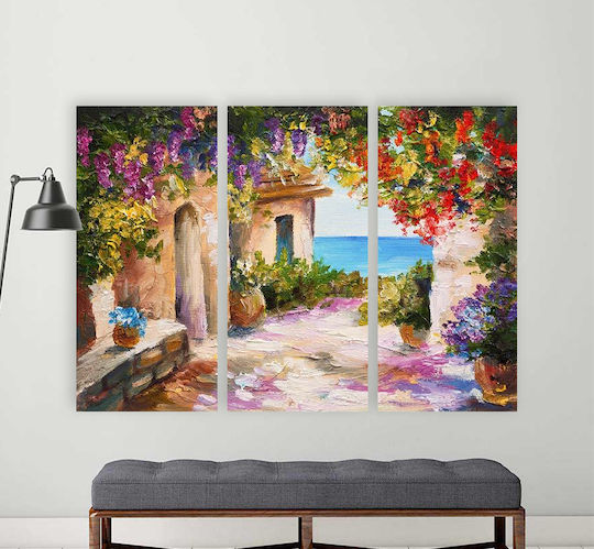 I-gallery Τρίπτυχος Πίνακας σε Καμβά 100x100cm