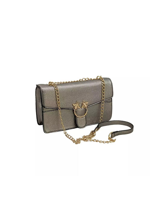 Damen Tasche Schulter Gold