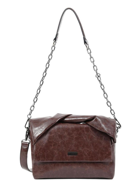 Doca Damen Tasche Schulter Braun