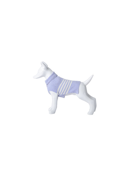 Woofmoda Πλεκτό Πουλόβερ Σκύλου σε Λιλά χρώμα 45εκ.
