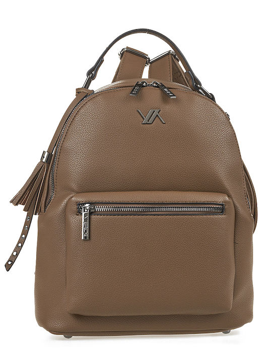 Verde Women's Bag Backpack Tabac Brown