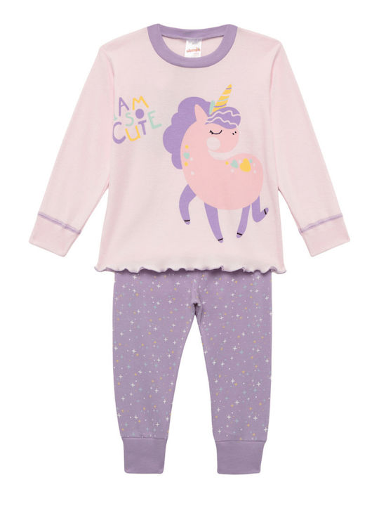 Minerva Детска пижама Зимна Pink CUTE