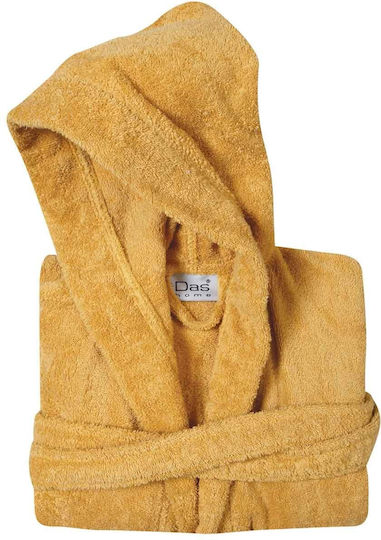 Das Home Παιδικό Μπουρνούζι Ochre με Κουκούλα