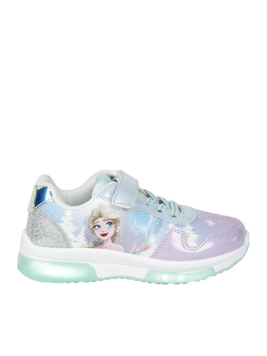 Παιδικά Sneakers με Σκρατς & Φωτάκια Λιλά