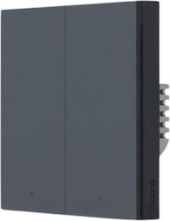 Aqara Intelligent Wall Switch H1 Neutral Point Double Rocker Grey