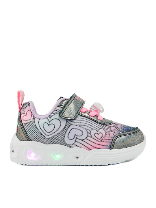 Kids Sneakers with Scratch & Lights Gray