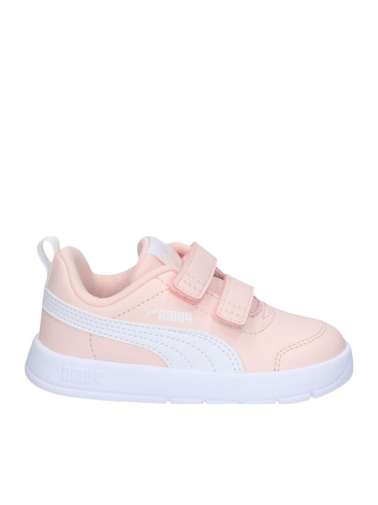 PUMA Courtflex V3 V Inf Παιδικά Sneakers με Σκρ...
