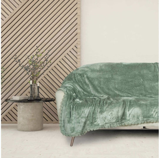 Das Home Winter 1184 Decke Fleece Couch 130x170cm Grüne