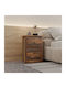 Wooden Brown Bedside Table 40x30x56cm