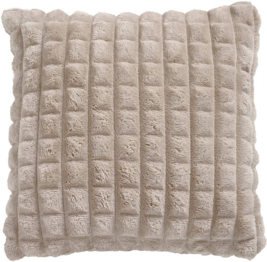 Das Home Μαξιλάρι Καναπέ 1357 Fleece Καφέ 40x40εκ.