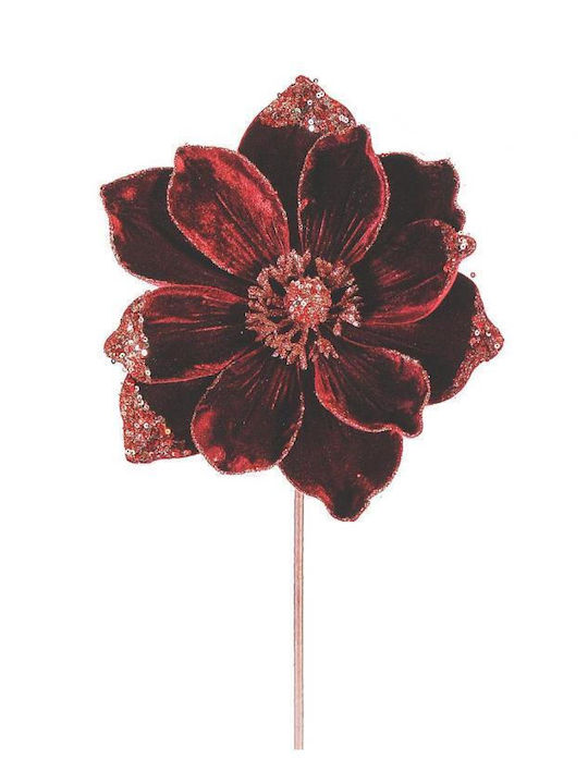 Bordeaux Flower Branch 50cm